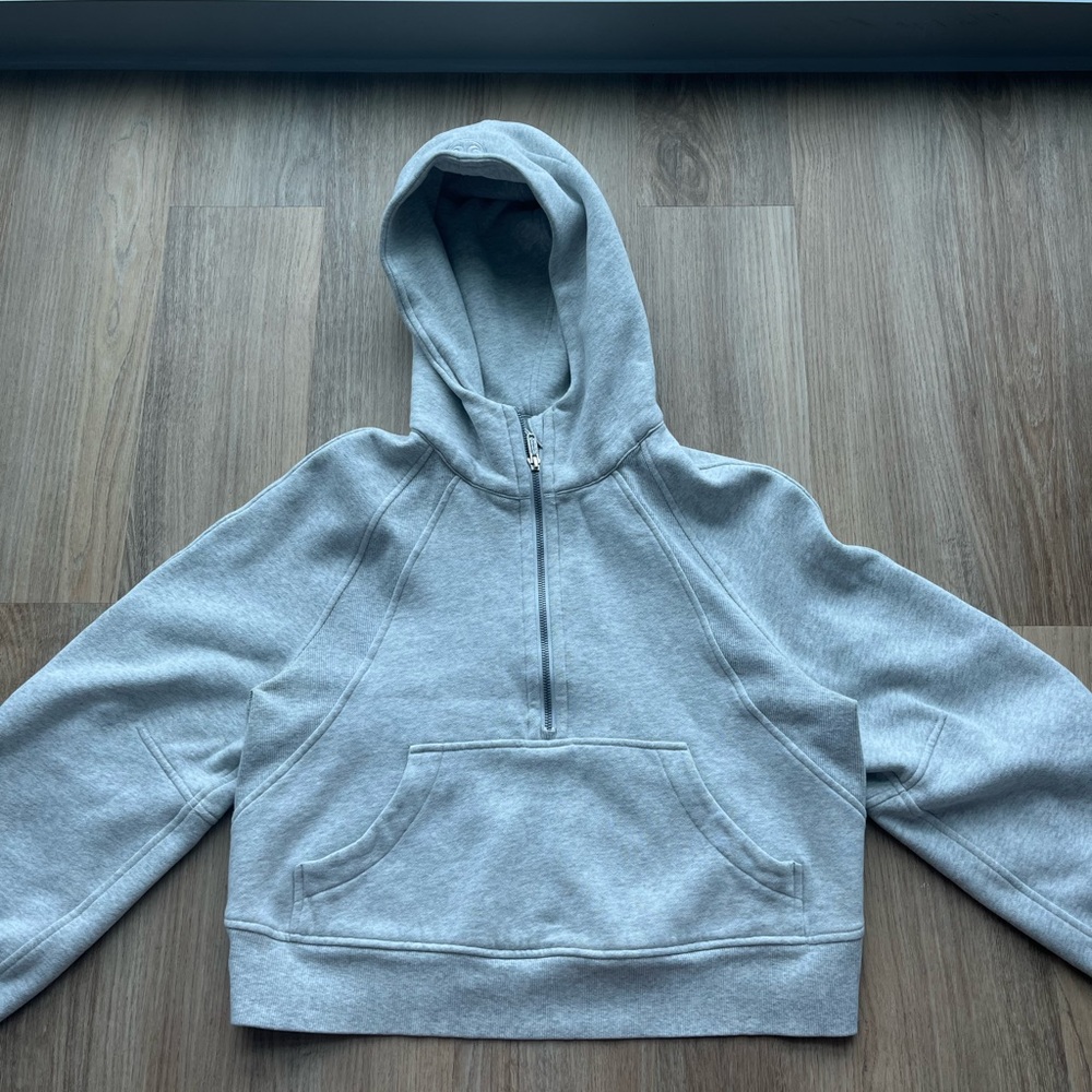 Lululemon Scuba Oversized Half-Zip Hoodie - Heathered Core Ultra Light Grey